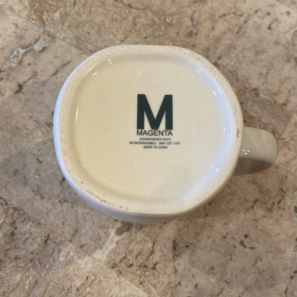 Rae Dunn Magenta Mug "M Stamped" Selfie Coffee Tea Cup Discontinued Logo - Picture 4 of 6